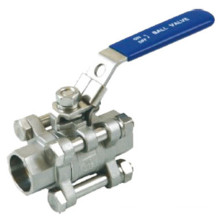 3PC Socket Weld Stainless Steel Ball Valve